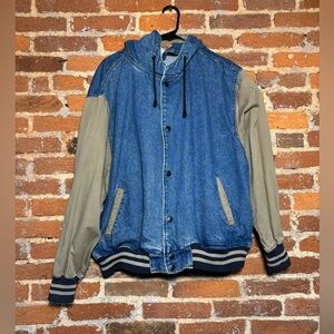 Vintage Denim Varsity Jacket